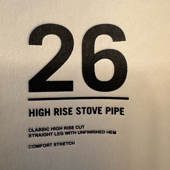 REDONE High Rise Stove Pipe Straight Leg Unfinished Hem Women’s Shorts Size 26 - Picture 4 of 15